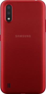 Смартфон Samsung Galaxy A01 красный - вид 1 миниатюра