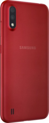 Смартфон Samsung Galaxy A01 красный - вид 3 миниатюра