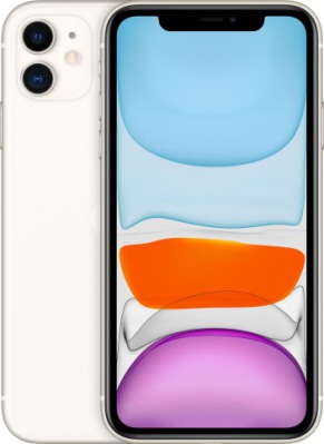Смартфон Apple iPhone 11 128GB белый - вид 1 миниатюра