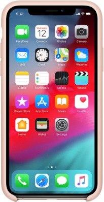 Клип-кейс Apple Silicone для iPhone XS Max розовый песок - view 3 miniature