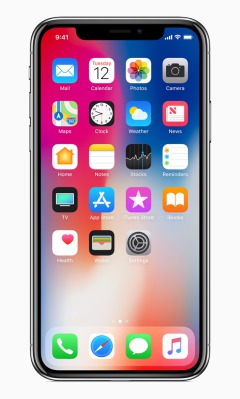 Смартфон Apple iPhone X 64GB серебристый